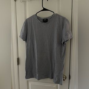 Vintage Rare APC Tee T-Shirt, blue striped thin fitted